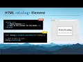 HTML dialog