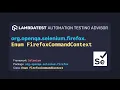 org openqa selenium firefox Enum FirefoxCommandContext with examples