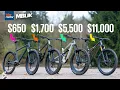 650 Vs 11 000 Mountain Bikes