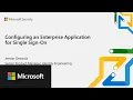 Configuring an Enterprise Application for Single Sign-on