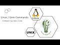 Comparing two files Commands comm