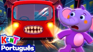 As Rodas Do Ônibus No Halloween | Músicas Assustadoras | Musica Infantil | Kent o Elefante