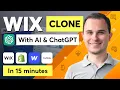 How to Build a Website Builder like Wix Shopify Webflow or Bubble AI ChatGPT