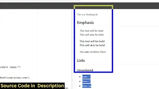 Build a Markdown Editor With Live to Create Edit Markdown File in Browser Using JS