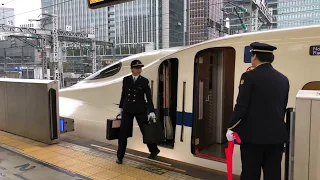 Change of Drivers Shinkansen Japanese Bullet Train