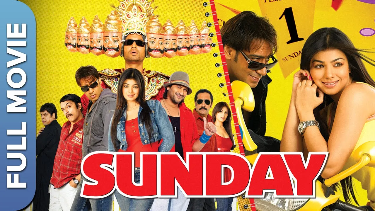 इरफ़ान खान  और अजय देवगन की फुल कॉमेडी मूवी  | Sunday | Irrfan Khan, Ayesha Takia, Arshad Warsi