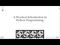 A Practical Introduction To Python Programming - Exercise 1 8 7a
