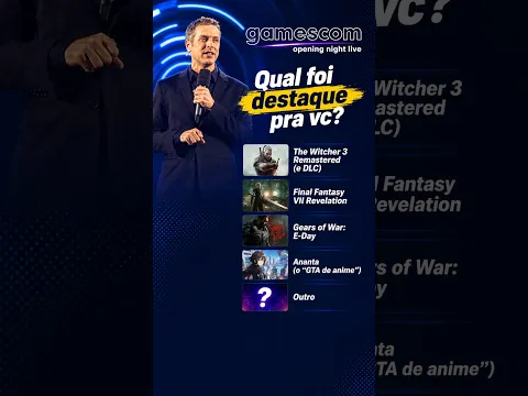 Qual destaque mais chamou sua atenção na Gamescom 2026? #games #gamescom #gaming