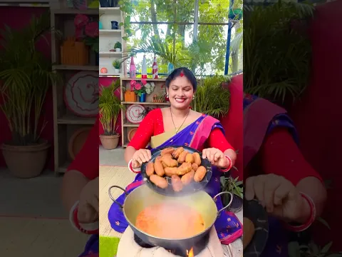 Village-style Soyabean kofta Curry Recipe #shorts #cooking #food #recipe #youtubeshorts #youtube