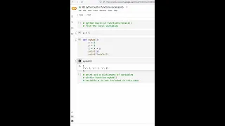 python built-in functions locals