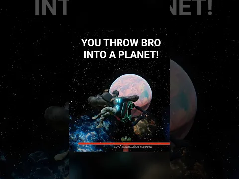 You throw bro into a Planet 💀 #9days #spacegame