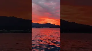 Sky on fire. See this in an upcoming video! #liveaboard