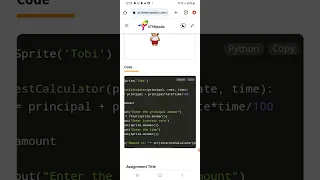 Loan Interest Calculator Activity in python