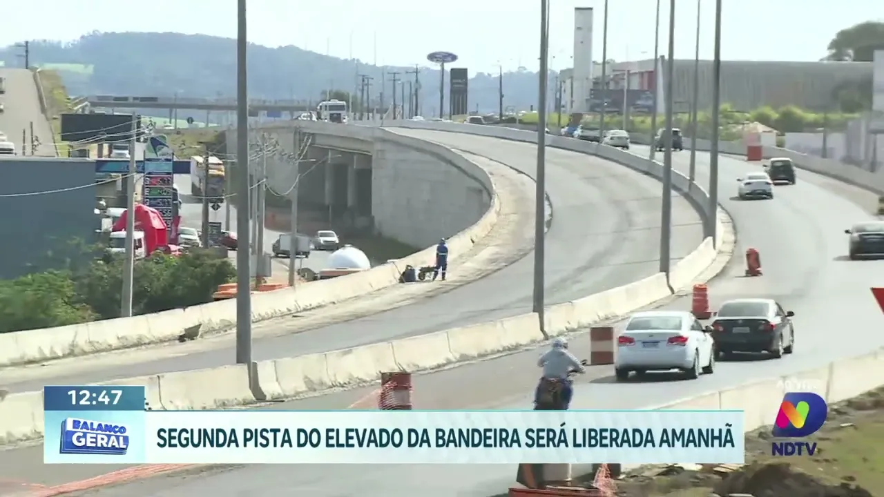 Motoristas de Chapecó: Segunda Pista do Elevado da Bandeira é Liberada