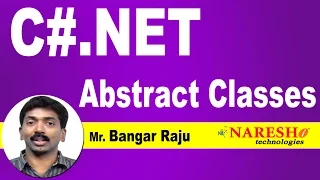 Abstract Classes in C NET C NET Tutorial Mr Bangar Raju