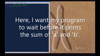 How to make python wait
