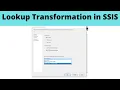 39 Lookup Transformation in SSIS