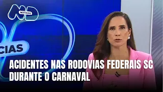 PRF registra números preocupantes de acidentes no Carnaval SC
