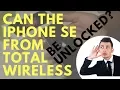 Unboxing Iphone SE from Total Wireless - Can The Straight Talk IPhone SE or 6 Be Unlocked