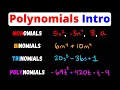 Intro to Monomials Binomials Trinomials Polynomials Terms Eat Pi