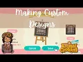 Making Simple Panel Custom Designs for Rosewood My Elegant Core Island Animal Crossing ACNH