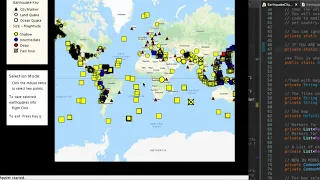 My Java Applet An Interactive Map For Eart uakes