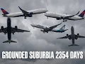 Grounded Suburbia 2354 Days Swiss El Al Air France Alaska