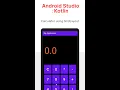 Android Studio Kotlin - Calculator using GridLayout