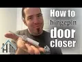How to install hinge pin door closer Easy