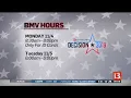 BMV Hours for Monday and Tuesday