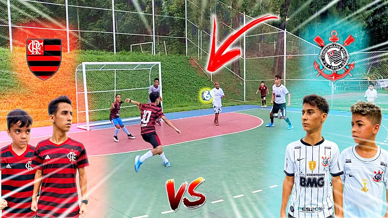 COPA DO BRASIL FLAMENGO vs CORINTHIANS JOGO 5 vs 5 DESAFIOS DE FUTEBOL 2020 #01 ‹ Rikinho ›