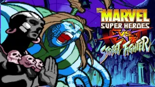 Marvel Super Heroes Vs Street Fighter - Omega Red & Dhalsim