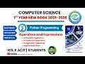 Lecture 3 Python Operators Expressions Arithmetic Comparison Operators Class 11 New Book