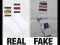 How To Spot Fake Gucci Tiger Embroided Socks Authentic vs Replica Comparison