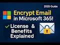 Microsoft 365 Email Encryption Setup License Requirements Encrypted Email From Outlook in O365