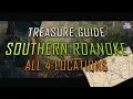 Red Dead Online - All known Southern Roanoke Treasure Map Locations