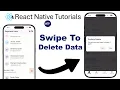 React Native how to implement swipe to delete feature in React Native