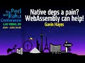 Native deps a pain WebAssembly can help - Gavin Hayes