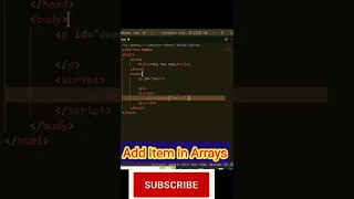 Add Item in Arrays how to add item in array in javascript push method