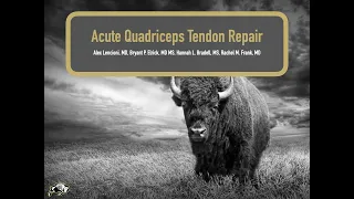 Acute Quadriceps Tendon Repair