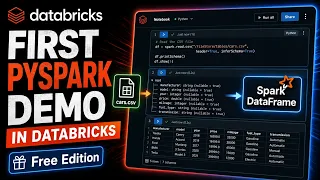 First PySpark Demo in Databricks Free Edition Load CSV DataFrame Schema Display
