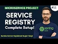 Eureka Server Setup in Microservices Service Registry Explained Spring Boot hindi Tutorial