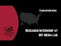 Research Internship at MIT Media Lab
