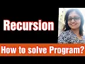 Recursion - How to Solve Program of Recursion UGC NET 2021 Programming Solution on Recursion