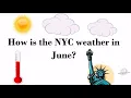 The Weather in New York City in June How Hot How Much Rain