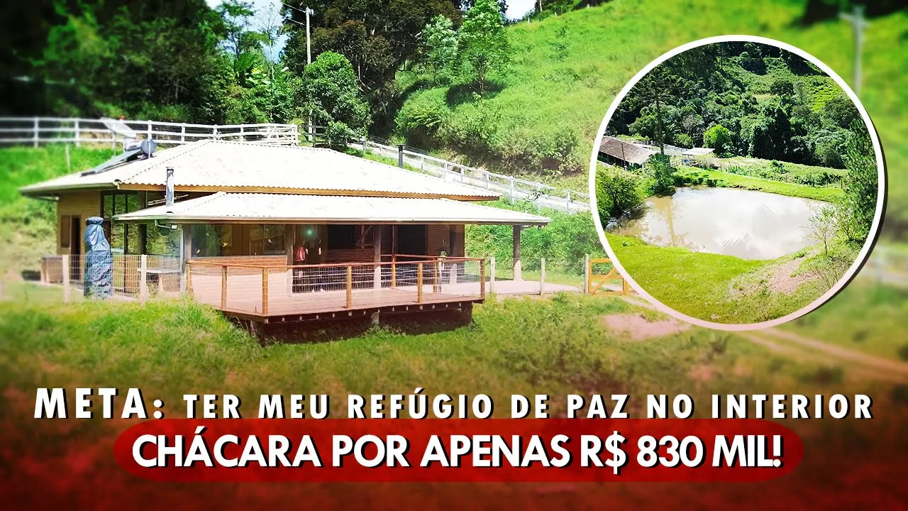 Video do Imóvel: A vista do campo é colírio para os olhos e o ar puro acalma a alma