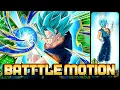 NEW BATTLE MOTION 100 EZA TEQ VEGITO BLUE DBZ Dokkan Battle