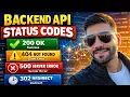 HTTP Status Codes in APIs Backend Development Course