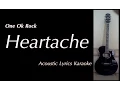 Lagu One Ok Rock - Heartache (Acoustic Lyrics Karaoke - Backing Track)
