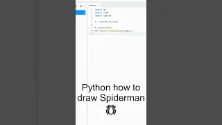 Python how to draw Spiderman